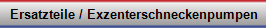 Ersatzteile, Exzenterschneckenpumpen